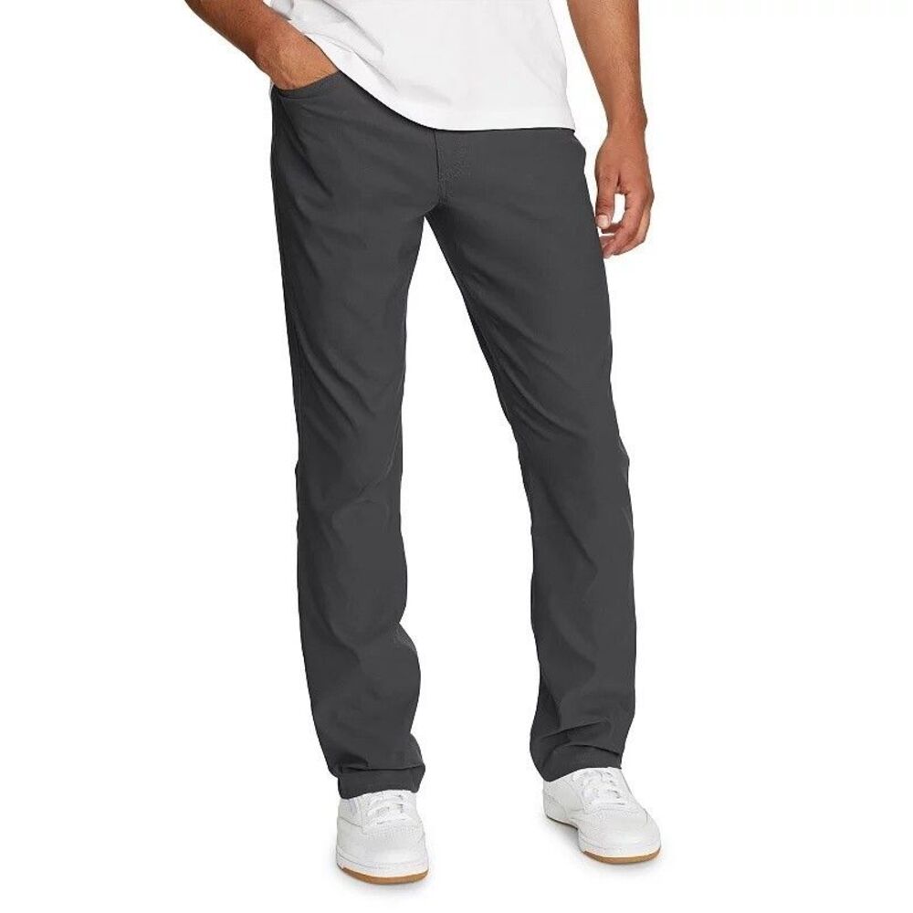 Eddie Bauer Men's Rainier 5-Pocket Pants Carbon 40x36 Tall Stretch NEW